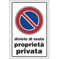CARTELLO SEGNALETICA PLASTICA 30X20