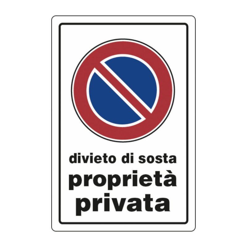 CARTELLO SEGNALETICA PLASTICA 30X20