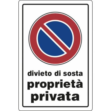 CARTELLO SEGNALETICA PLASTICA 30X20