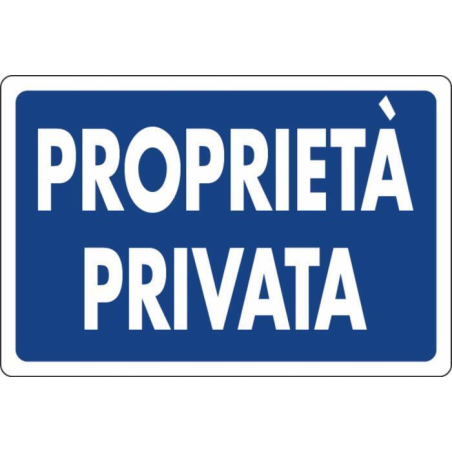 CARTELLO SEGNALETICA PLASTICA 30X20