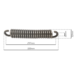 MOLLA PER TILLER CON GANCIO APERTO