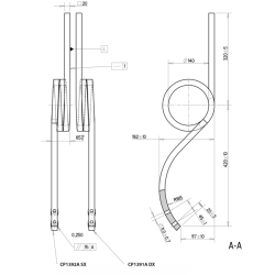 MOLLA PER COLTIVATORE DRITTA 20X20 SX