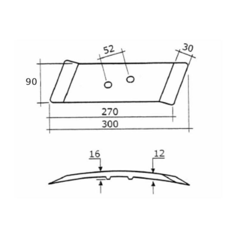PUNTA REVERSIBILE DX