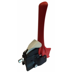 LEVA ARRESTO MOTORE CON CORSA CAVO 25MM, Ø TUBO 25/26MM