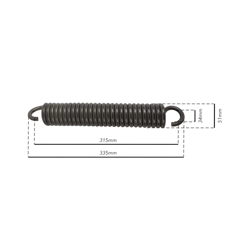 MOLLA PER TILLER CON GANCIO APERTO