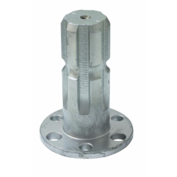 ALBERINO SCANALATO CON FLANGIA PROFILO 1"3/8 Z6