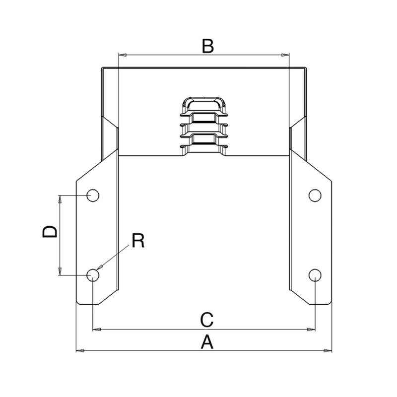 PORTA CUNEO R560 IN METALLO
