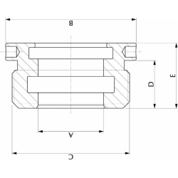 Testata  AL.90 √ò50 FIL.95X2