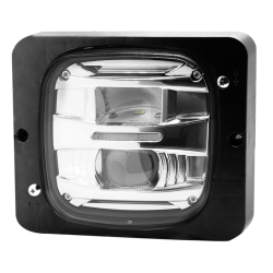 Proiettore LED  quadrato con cornice, compatibile con Fendt, Case-IH, Steyr, Mercedes-Benz MB-TRAC