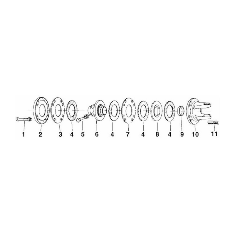 MOZZO PER FRIZIONI Ø 200 A 4 DISCHI