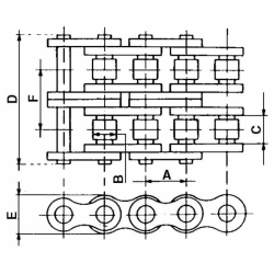 CATENA DOPPIA 10 B-2, 5/8"X 3/8"