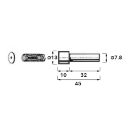 PULSANTE COMPLETO ADATTABILE WALTERSCHEID, 13x43