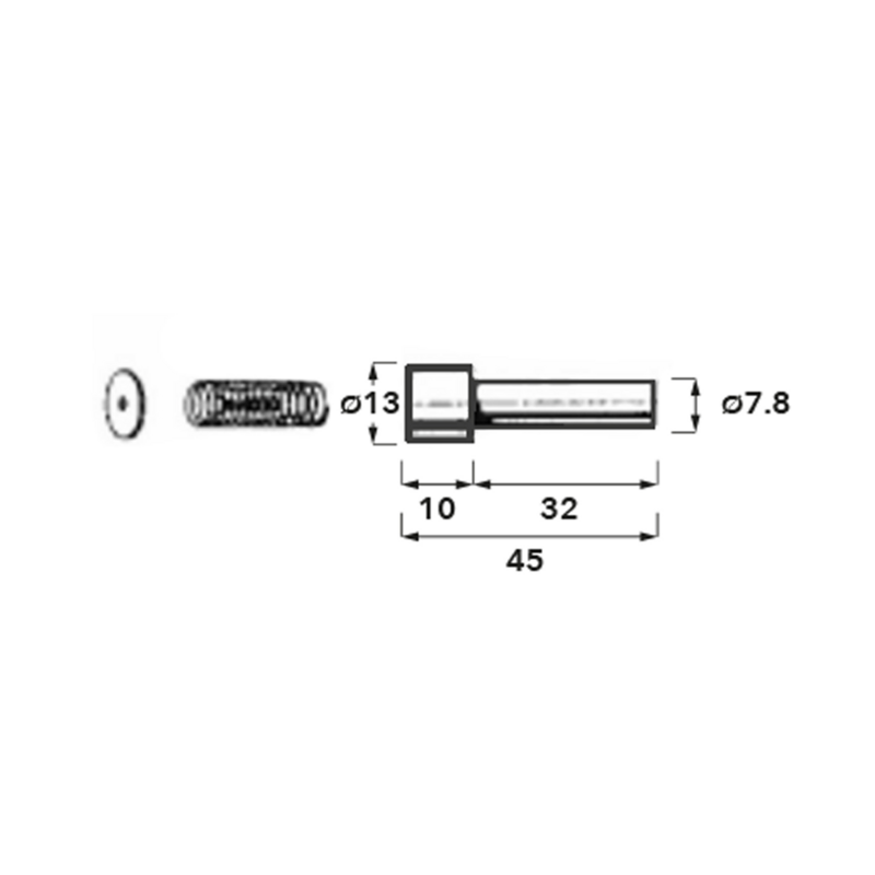 PULSANTE COMPLETO ADATTABILE WALTERSCHEID, 13x43