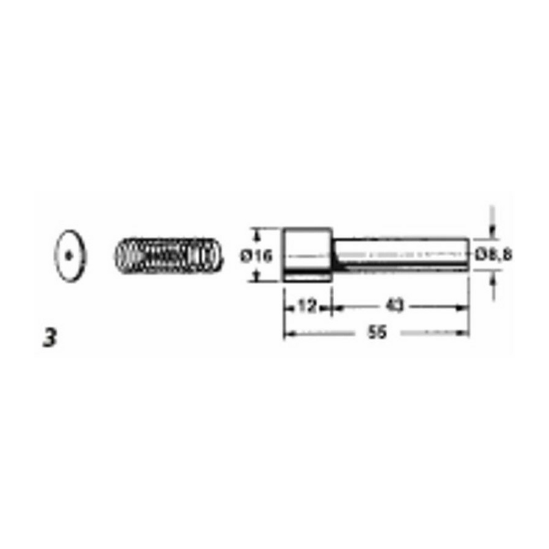 PULSANTE COMPLETO ADATTABILE WALTERSCHEID, 16x55