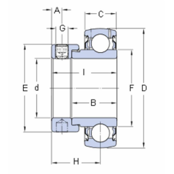 CUSCINETTO YET 206 SKF