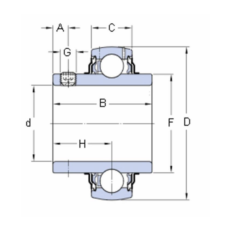 CUSCINETTO YAR 206-2F SKF
