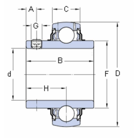 CUSCINETTO YAR 206-2F SKF