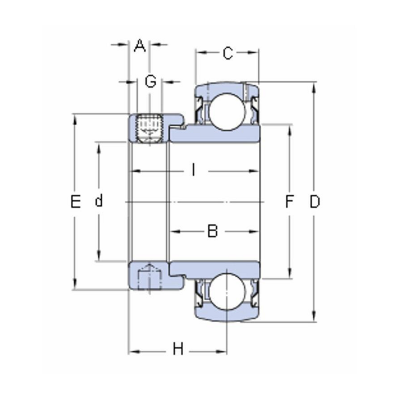 CUSCINETTO YET 208 SKF