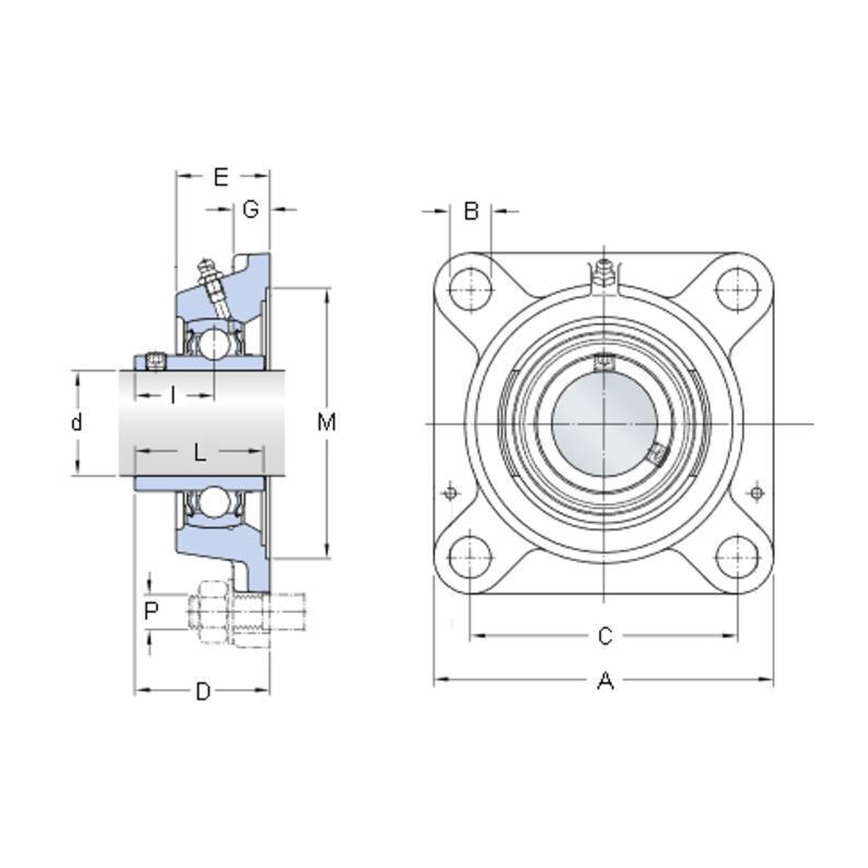 SUPPORTO DRITTO FY 35 TF SKF