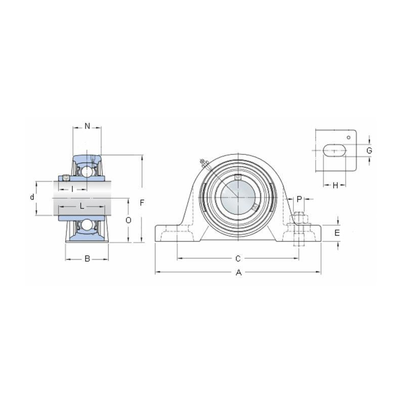 SUPPORTO DRITTO SY 40 TF SKF