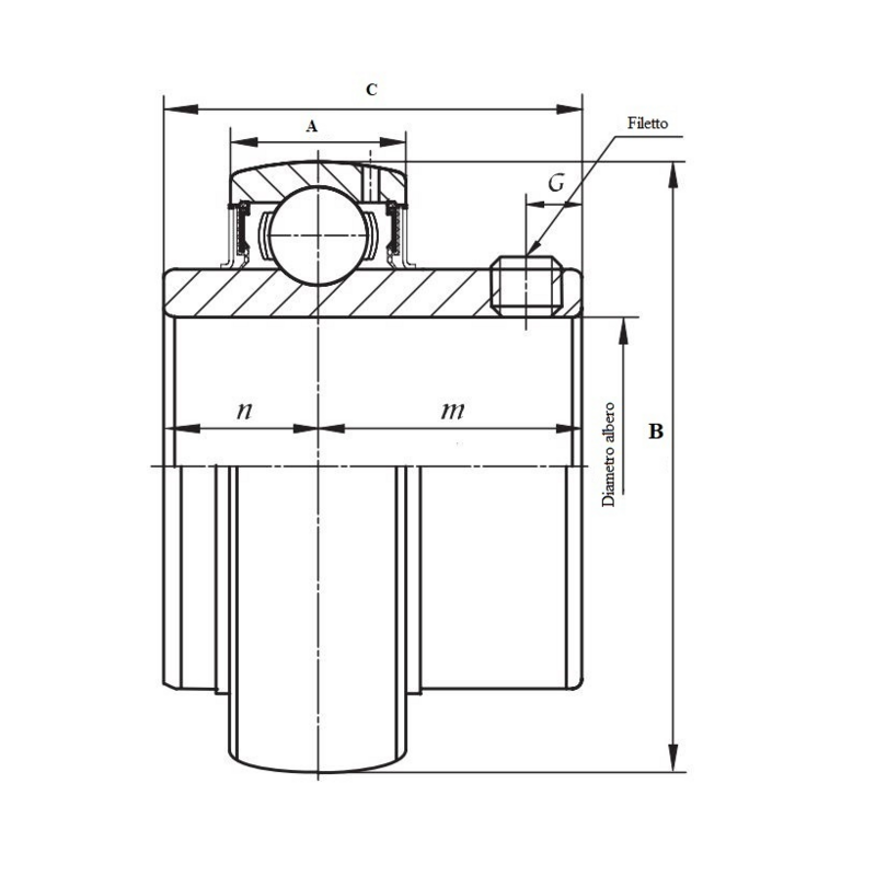CUSCINETTO UC 208 SMART
