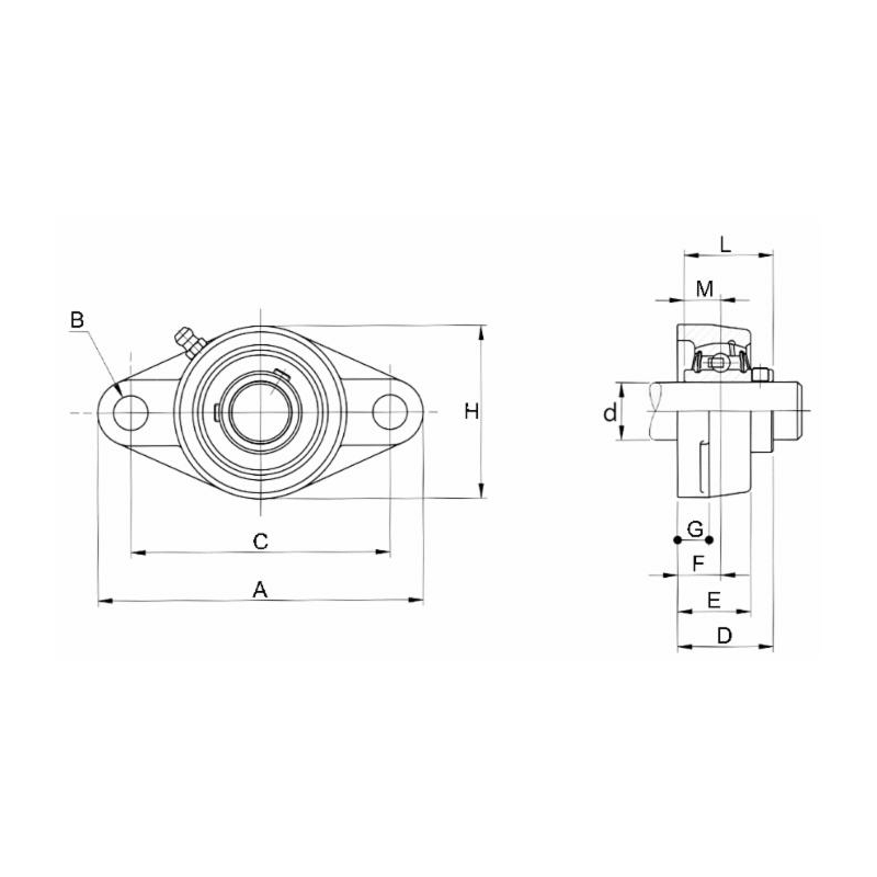 SUPPORTO A FLANGIA UCFL 212 SMART