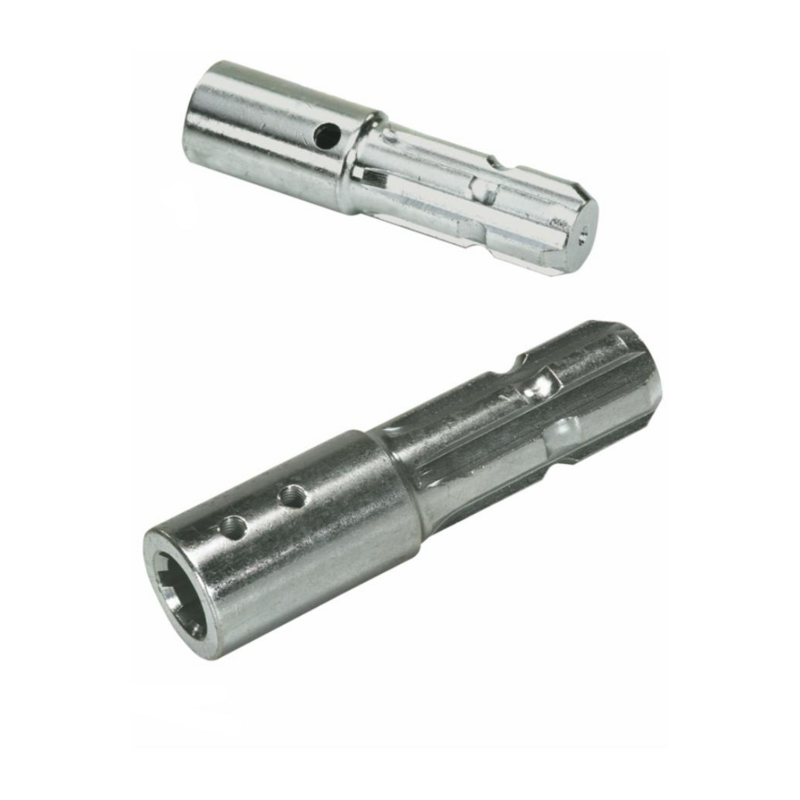 Riduzione PTO esterno 1" 3/8 interno 18 UNI 221 lunghezza 120 mm