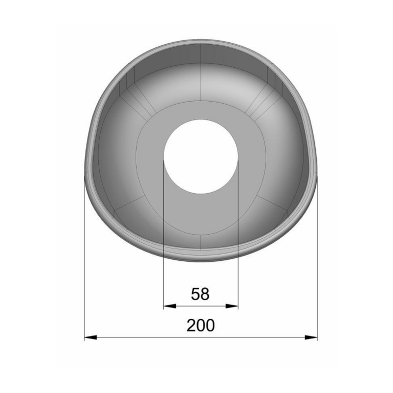 CONTROCUFFIA MEZZO TRONCO A 45°