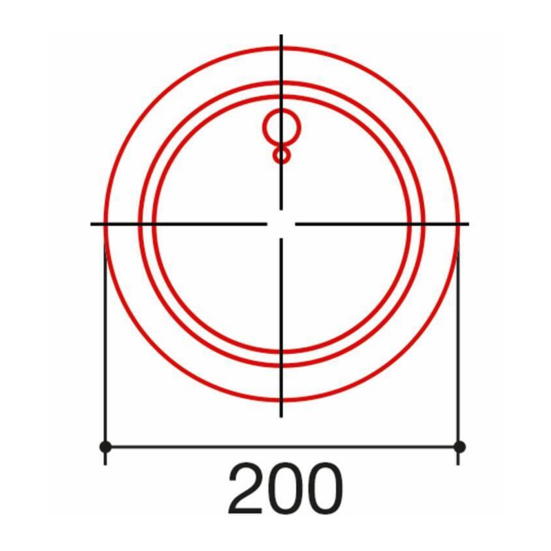 COPERCHIO PER CONTROCUFFIE ø208