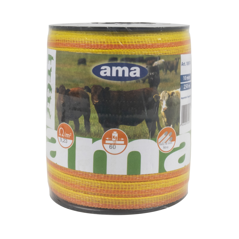 BANDA FIBRA ACCIAIO 10 MM, LUNGHEZZA 250 MT