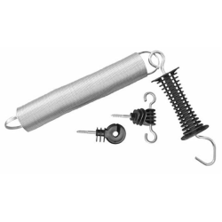 KIT PER PORTE RECINTO: MANIGLIA+ISOLATORE+MOLLA