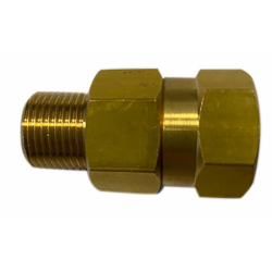 RACCORDO GIREVOLE OTTONE IN LINEA 250 BAR M-F