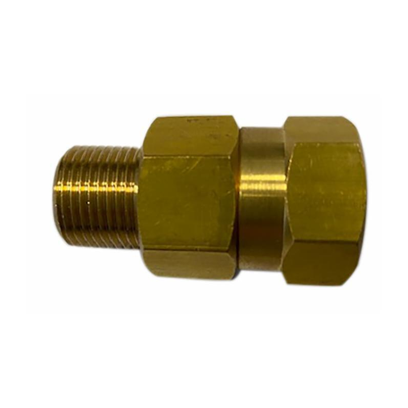 RACCORDO GIREVOLE OTTONE IN LINEA 250 BAR M-F