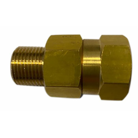 RACCORDO GIREVOLE OTTONE IN LINEA 250 BAR M-F