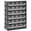 ARMADIO METALLICO CON 24 CONTENITORI